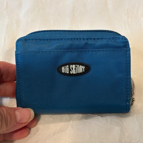 Big Skinny Polka Accordion card case, brand new, in teal blue - Picture 5 of 11